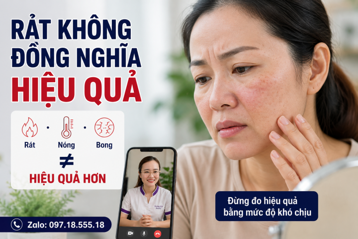 Kích ứng không phải thước đo của hiệu quả