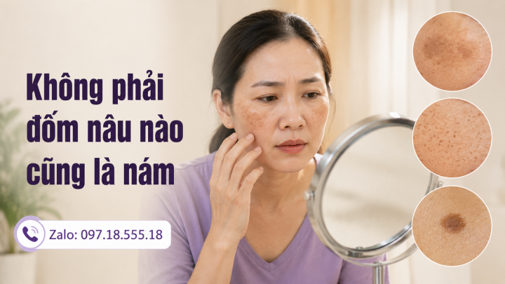 Nám có giống tàn nhang hay đồi mồi không Nám có giống tàn nhang hay đồi mồi không
