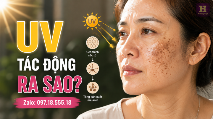 Tia UV tác động đến sắc tố da như thế nào
