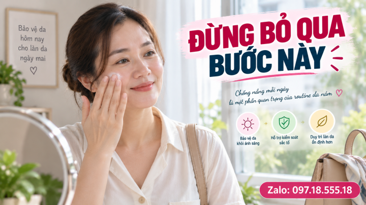 Chống nắng vào buổi sáng