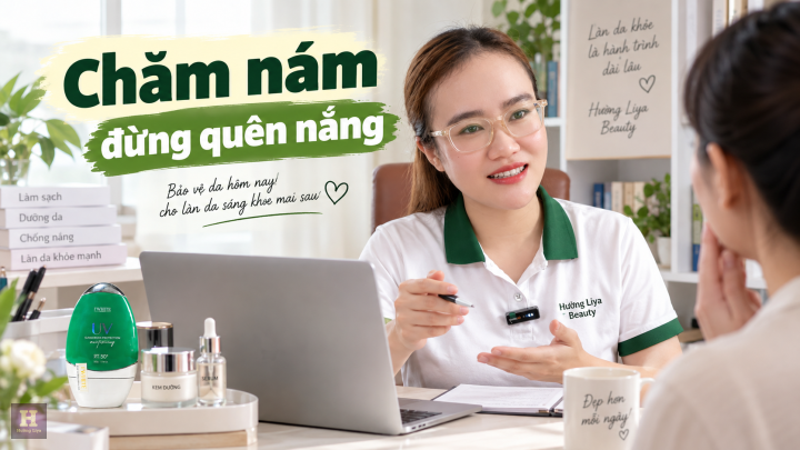 Đang chăm sóc nám thì dùng IWHITE chống nắng thế nào