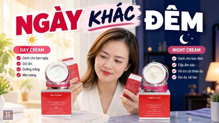 Day Cream và Night Cream khác nhau ngay từ tên gọi