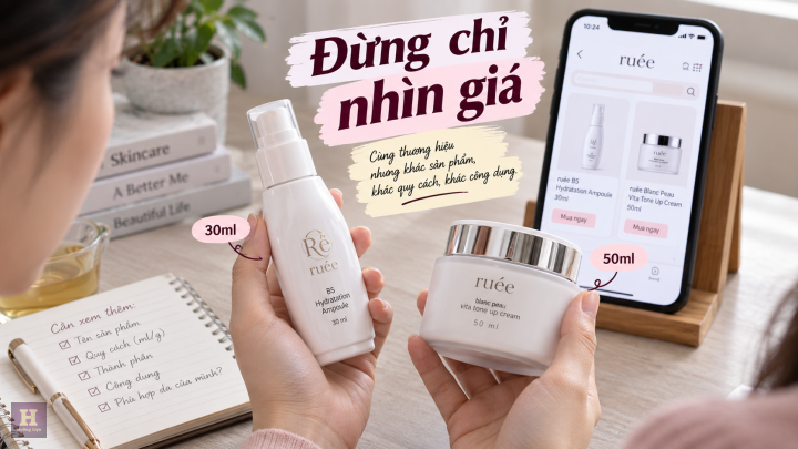Giá từng sản phẩm RUEE