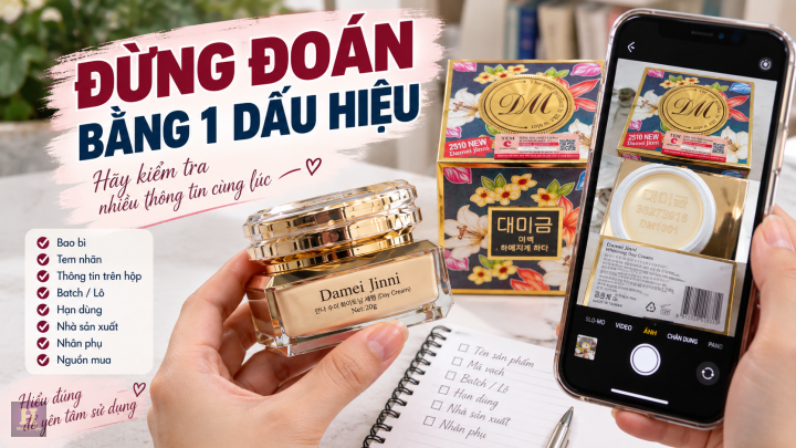 Kem Demejine thật giả nhận biết thế nào
