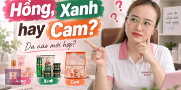 Kem Hoàng Cung có tốt không Hồng, Xanh, Cam hợp da nào
