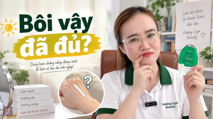 Kem chống nắng IWHITE dùng như thế nào Thứ tự và lượng bôi
