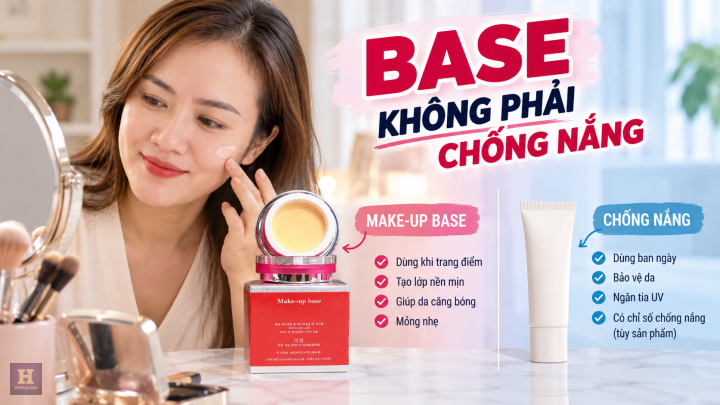 Make-up Base không nên mặc định là kem chống nắng