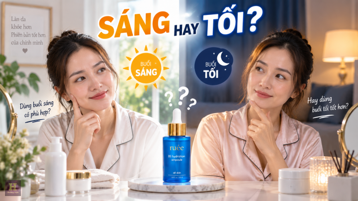 Serum B5 RUEE dùng sáng hay tối Serum B5 RUEE dùng sáng hay tối