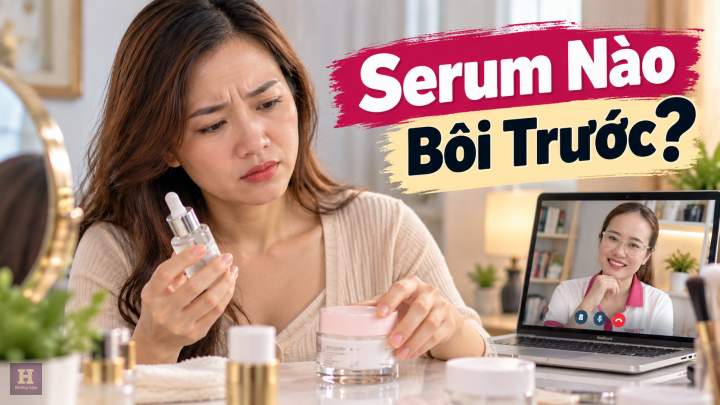 Serum trước hay kem trị nám trước