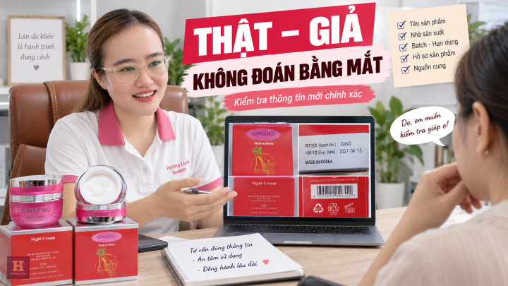 Vậy kem Ginseng thật và giả phân biệt thế nào Vậy kem Ginseng thật và giả phân biệt thế nào