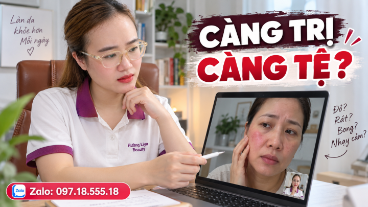 Vì sao càng trị nám da càng kích ứng