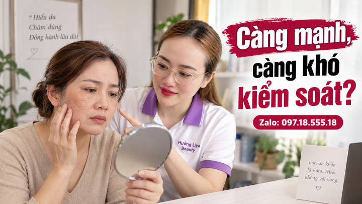 Vì sao treatment quá mạnh có thể làm da khó kiểm soát hơn