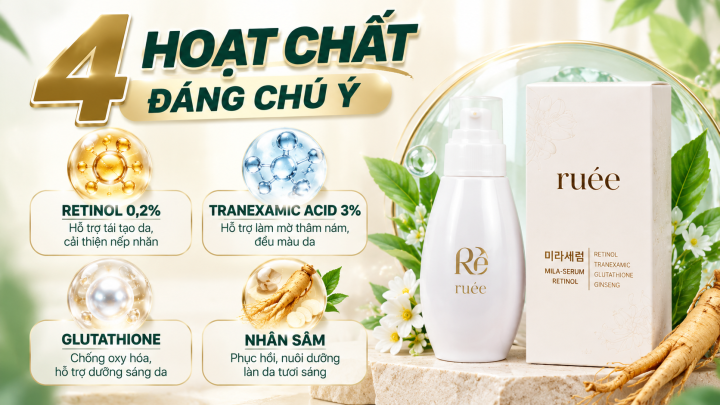4 Hoạt Chất Dưỡng Da Đáng Chú Ý