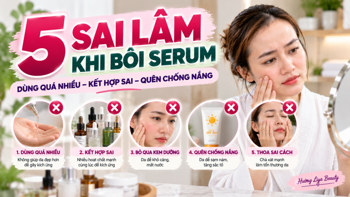 5 Sai Lầm Khi Bôi Serum 5 Sai Lầm Khi Bôi Serum