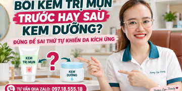 Bôi kem trị mụn trước hay sau kem dưỡng