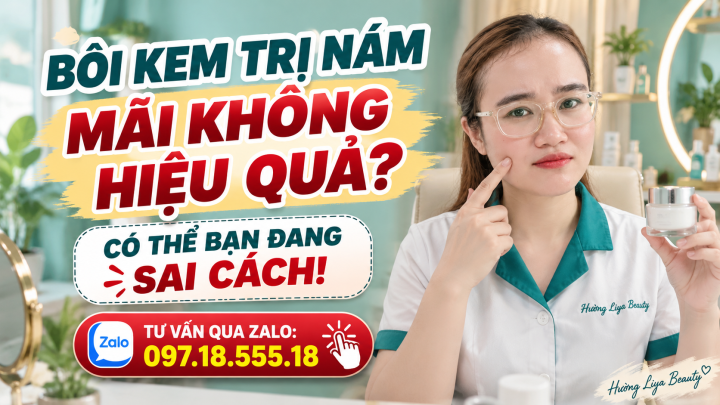 Bôi kem trị nám mãi không hiệu quả