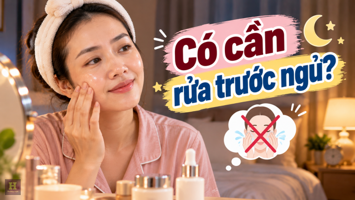 Chăm da ban đêm, Có cần rửa trước ngủ