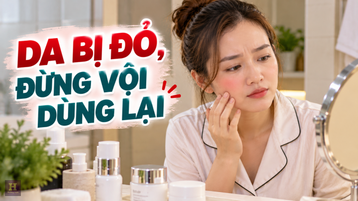 Da Bị Đỏ, Đừng Vội Dùng Lại Da Bị Đỏ, Đừng Vội Dùng Lại