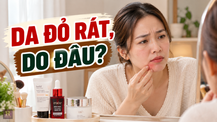 Da đỏ rát do đâu Da đỏ rát do đâu