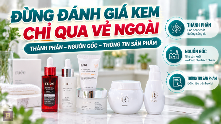 Đừng Đánh Giá Kem Chỉ Qua Vẻ Ngoài