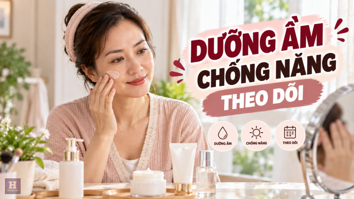 Dưỡng ẩm và chống nắng mỗi ngày