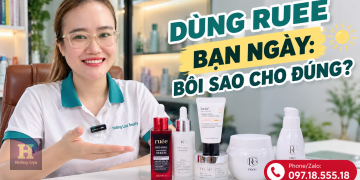 Dùng RUEE ban ngày với kem chống nắng như thế nào?