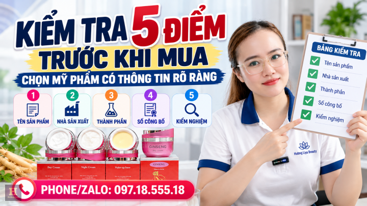 Kiểm Tra 5 Điểm Trước Khi Mua Mỹ Phẩm