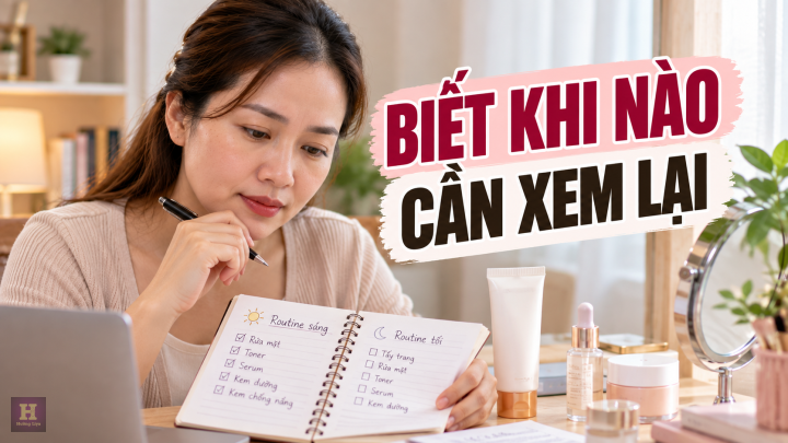 Lập kế hoạch skincare cùng notebook