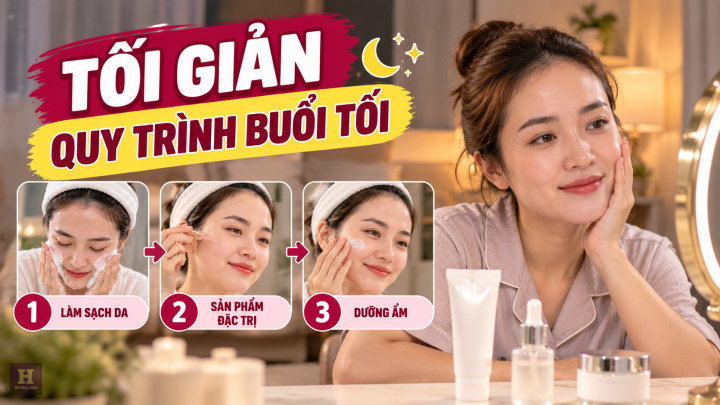 Quy Trình Dưỡng Da Buổi Tối Tối Giản Quy Trình Dưỡng Da Buổi Tối Tối Giản