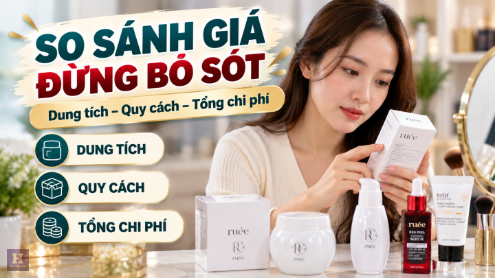 So Sánh Giá Mỹ Phẩm Skincare