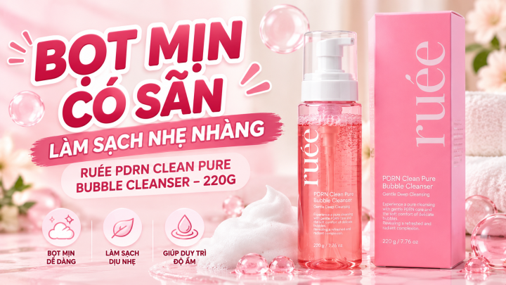 Sữa rửa mặt bọt mịn ruée