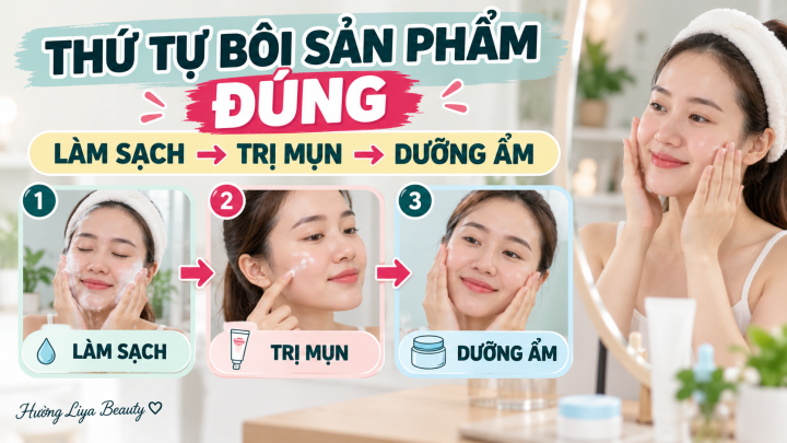 Thứ Tự Chăm Sóc Da Đúng Cách