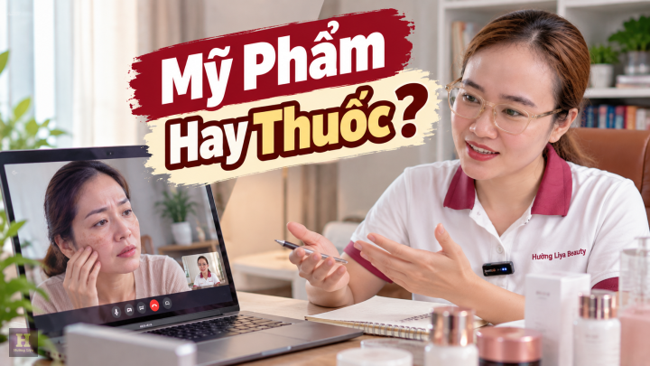 Tư vấn mỹ phẩm hay thuốc trực tuyến