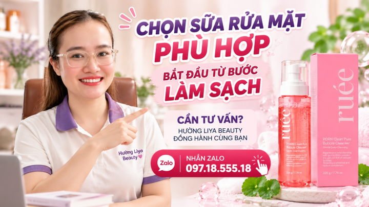 Tư vấn sữa rửa mặt cùng Hường Liya